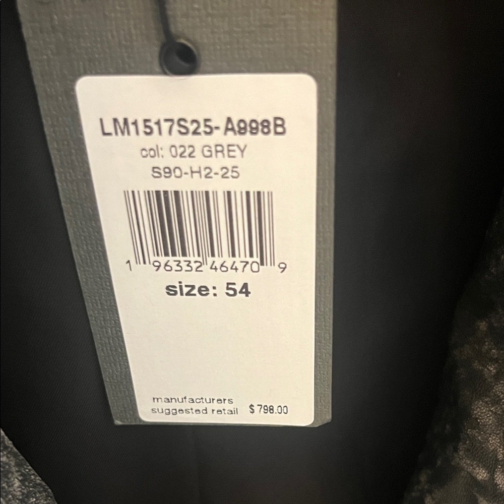 John Varvatos Distressed Gray Leather Asher Jacket - Picture 2 of 10